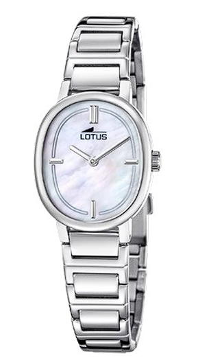 Reloj Lotus Mujer 19012/1 Acero Ovalado Con Pulsera