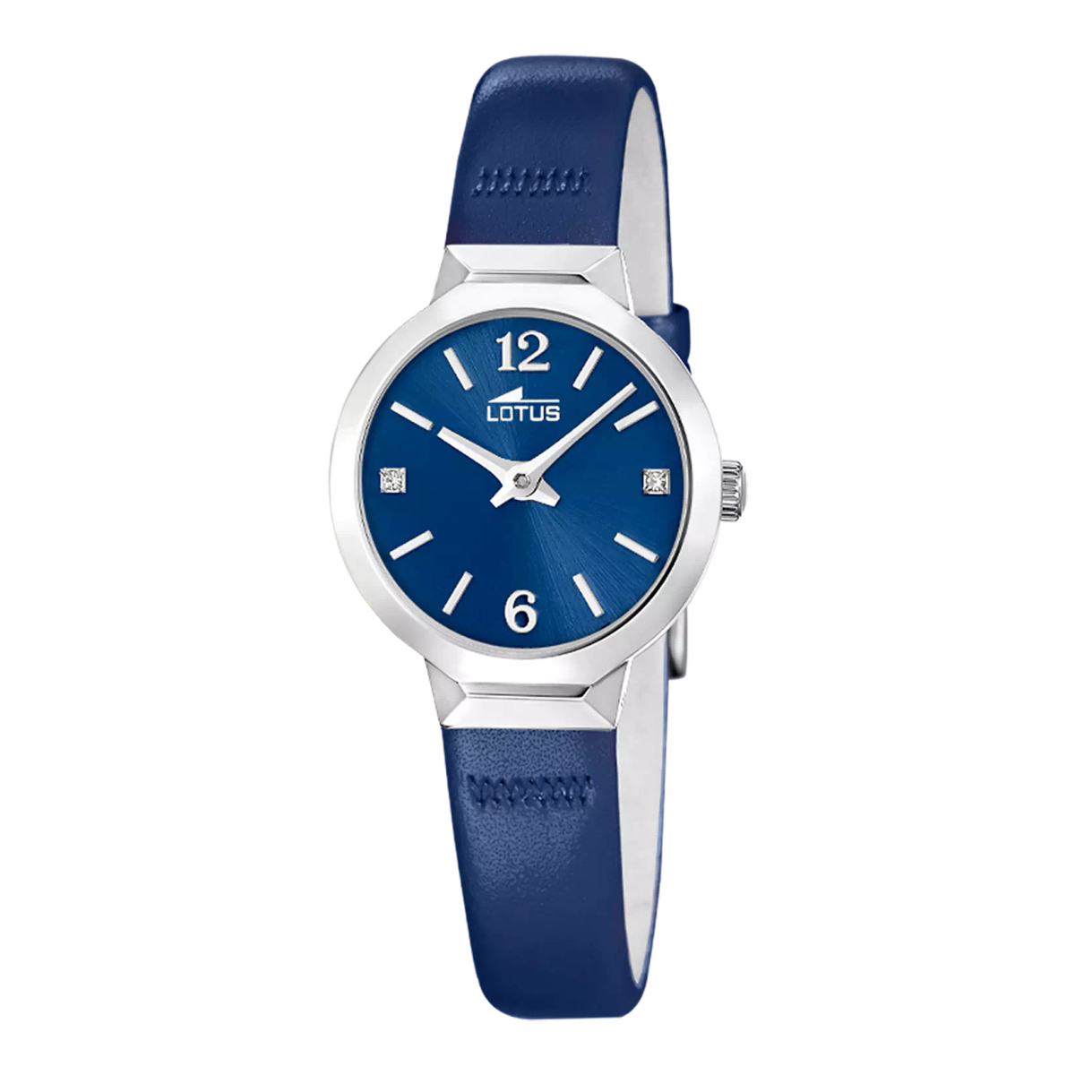 Reloj Lotus Mujer 19027/4 Piel Azul Acero Plateado