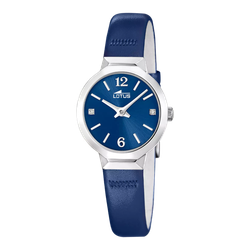 Reloj Lotus Mujer 19027/4 Piel Azul Acero Plateado
