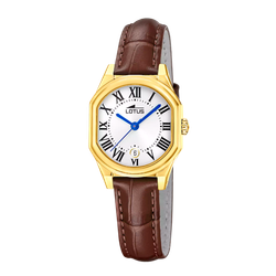 Reloj Lotus Mujer 19046/1 Piel Marrón Acero Dorado