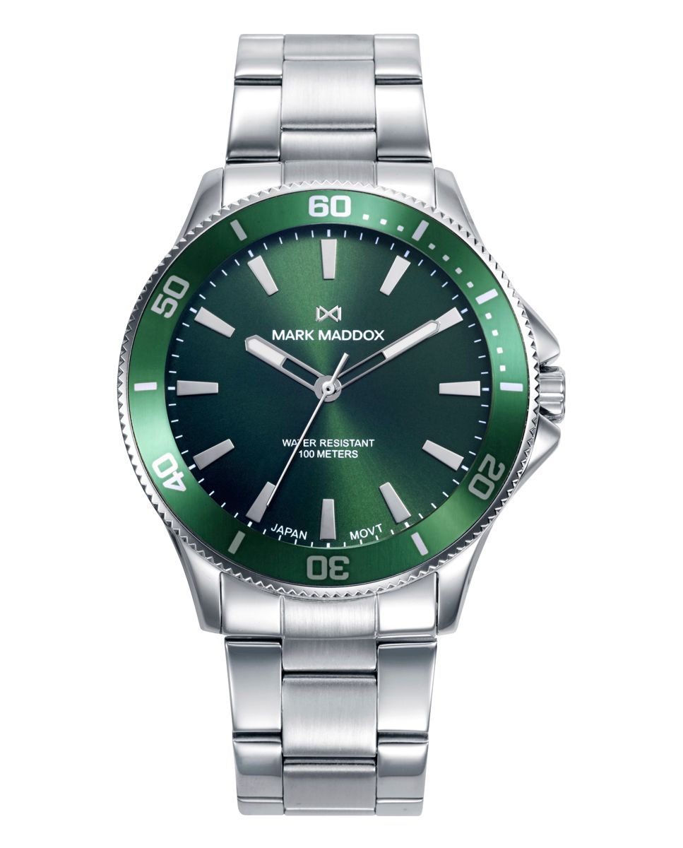 Reloj Mark Maddox Hombre HM1026-67 Acero Plateado Analógico