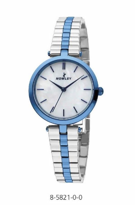Reloj nowley de mujer bicolor acero y azul