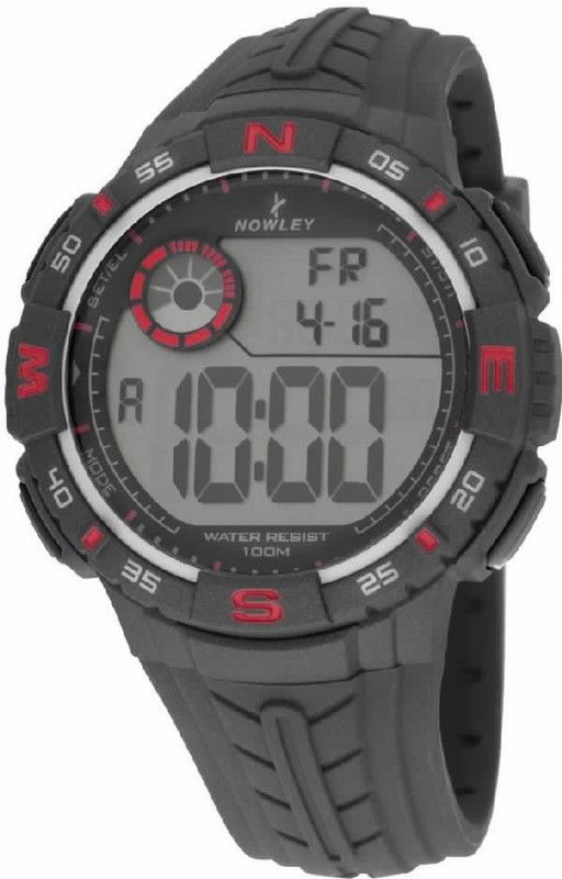 Reloj nowley digital de hombre con correa de caucho negra