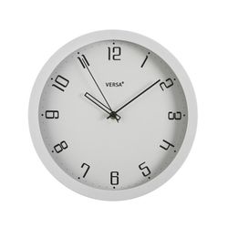 Reloj pared gris minimalista 30cm blanco