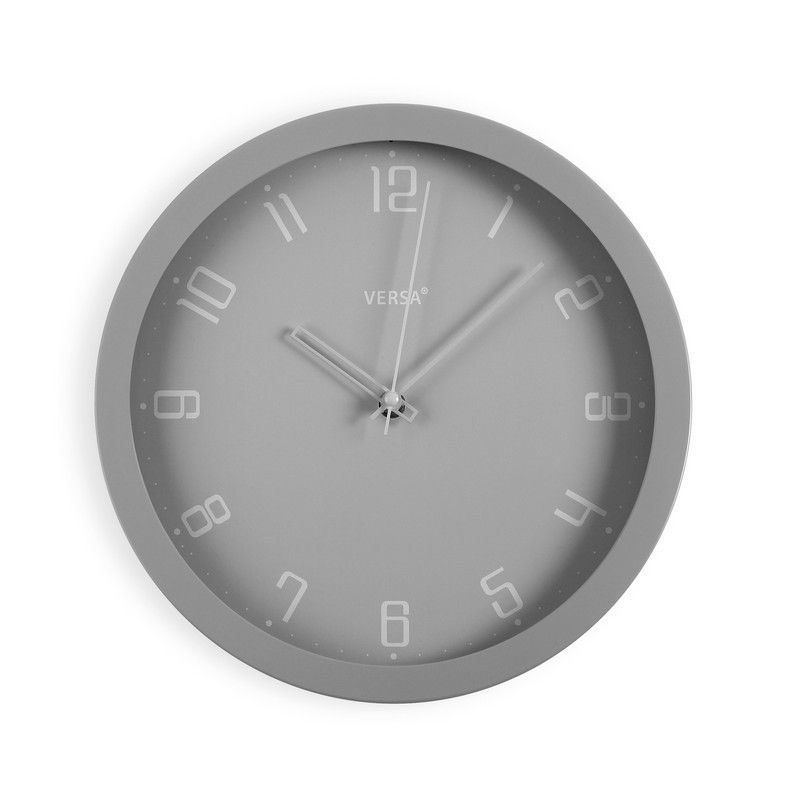Reloj pared gris minimalista 30cm gris
