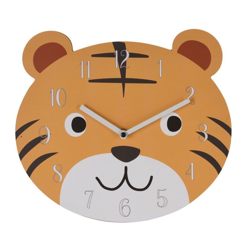 Reloj Pared Infantil 26 Cm. Animal Surt.