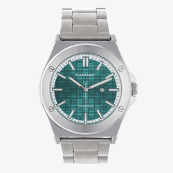 Reloj Radiant Hombre RA680202 Brando Verde Acero Plateado Analógico