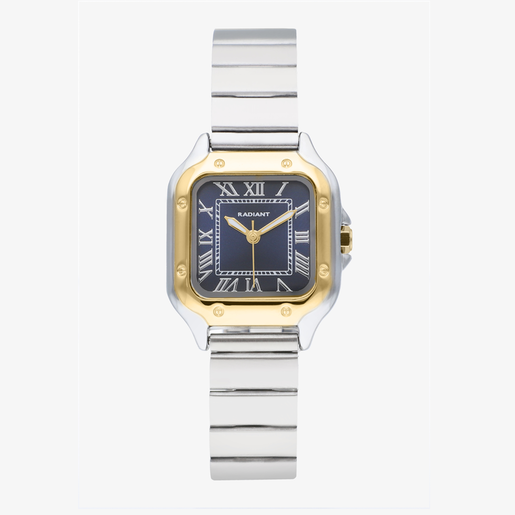 Reloj Radiant Mujer RA661206 Chris Her Azul Acero Plateado Bicolor Dorado Analógico