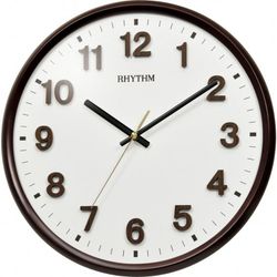 Reloj Rhythm De Pared CMG127NR06 Decorativos Redondo Marrón