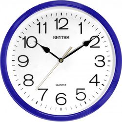 Reloj Rhythm De Pared CMG734NR11 Básico Redondo Azul