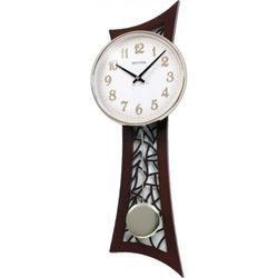 Reloj Rhythm De Pared CMP540NR06 Decorativos Pendulo Marrón