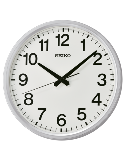 Reloj Seiko Clock De Pared QHA009A Plástico Plata