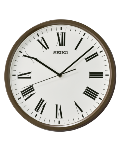 Reloj Seiko Clock De Pared QHA009B Plástico Marrón