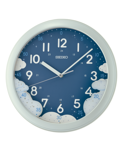 Reloj Seiko Clock De Pared QHA010Z Plástico Plateado