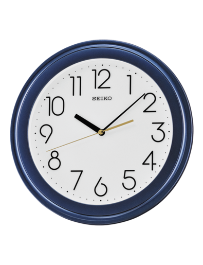 Reloj Seiko Clock De Pared QXA577L Plástico Azul