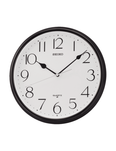 Reloj Seiko Clock De Pared QXA651K Plástico Negro
