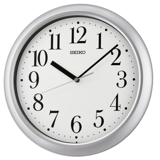 Reloj Seiko Clock De Pared QXA787S Plástico Plateado