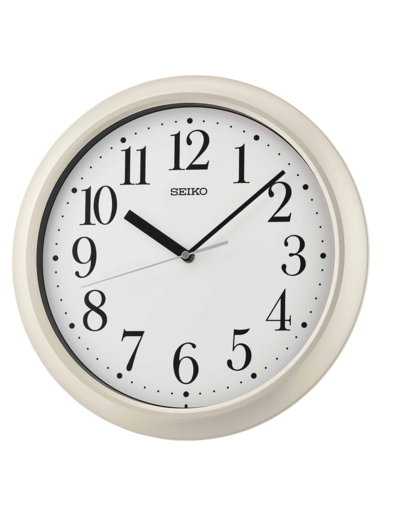 Reloj Seiko Clock De Pared QXA787W Plástico Blanco