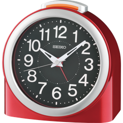 Reloj Seiko Clock Despertador QHE211R Plástico Rojo