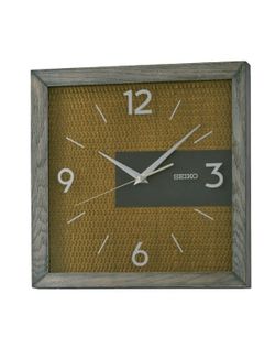Reloj Seiko Clocks De Pared QXA845N Cuadrado Madera