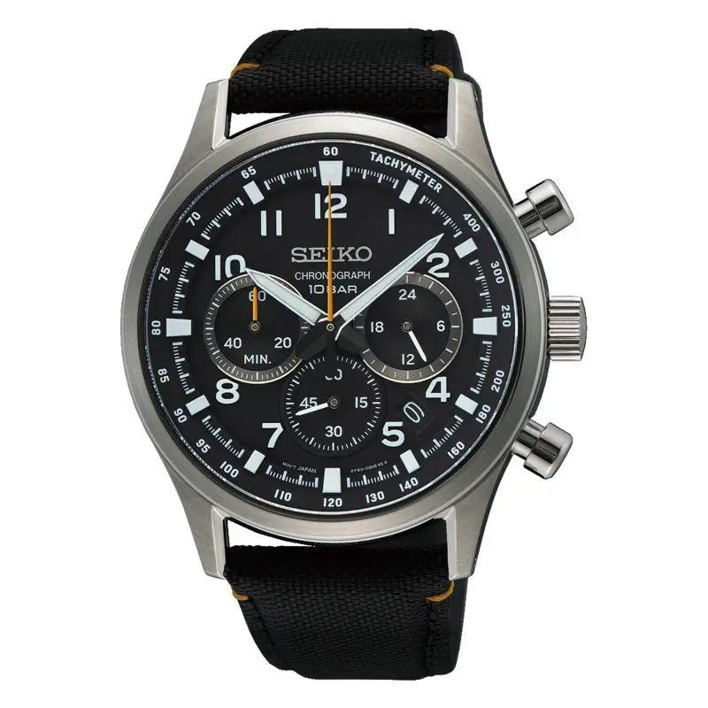 Reloj Seiko Hombre SSB449P1 Chronograph Nylon Negro
