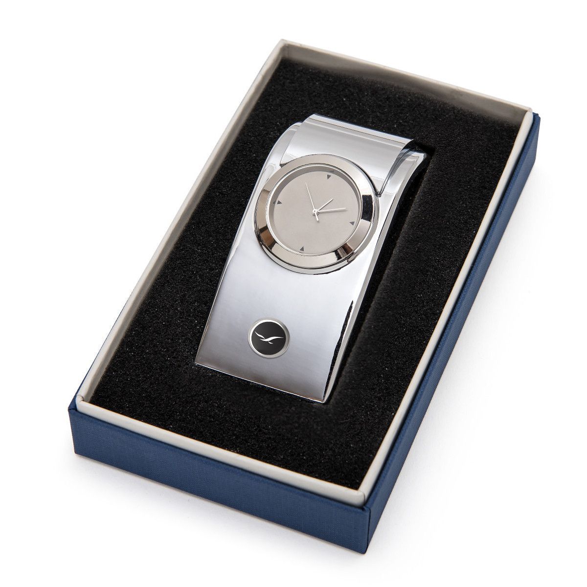 Reloj Sobremesa Acero PU8010 Cromado