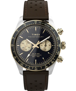 Reloj Timex Hombre TW2Y24100A Piel Marrón Cronógrafo Acero Analógico