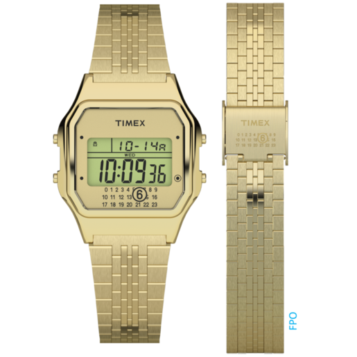 Reloj Timex Hombre TWG067500 T80 MM6 Acero Dorado Digital