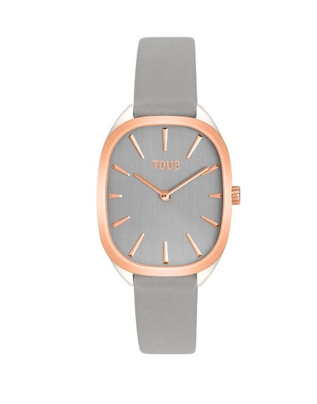 Reloj Tous Heritage con piel gris