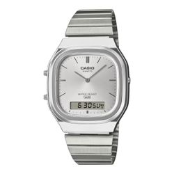 Reloj unisex Casio analógico-digital AQ-240 esfera gris