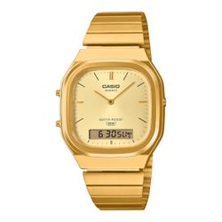 Reloj unisex Casio analógico-digital AQ-240 Gold