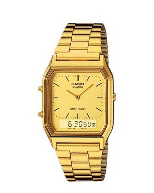 Reloj unisex Casio dorado analógico-digital