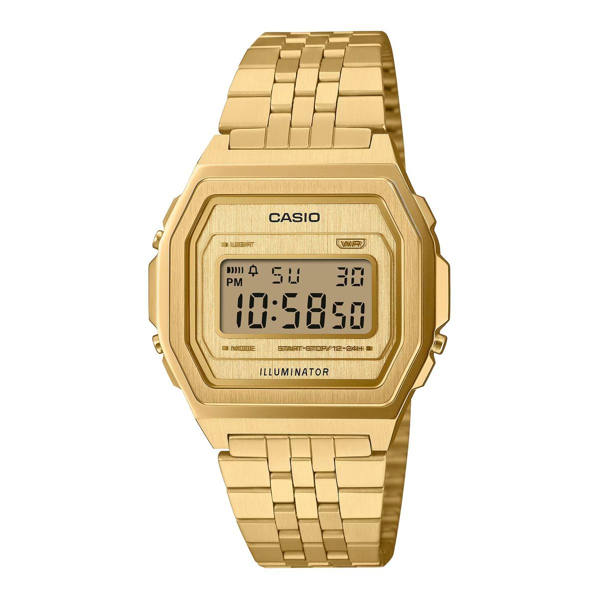 Reloj unisex vintage Casio Premium A1000G Dorado