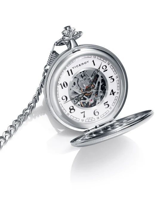 Reloj Viceroy de bolsillo con maquinaria vista