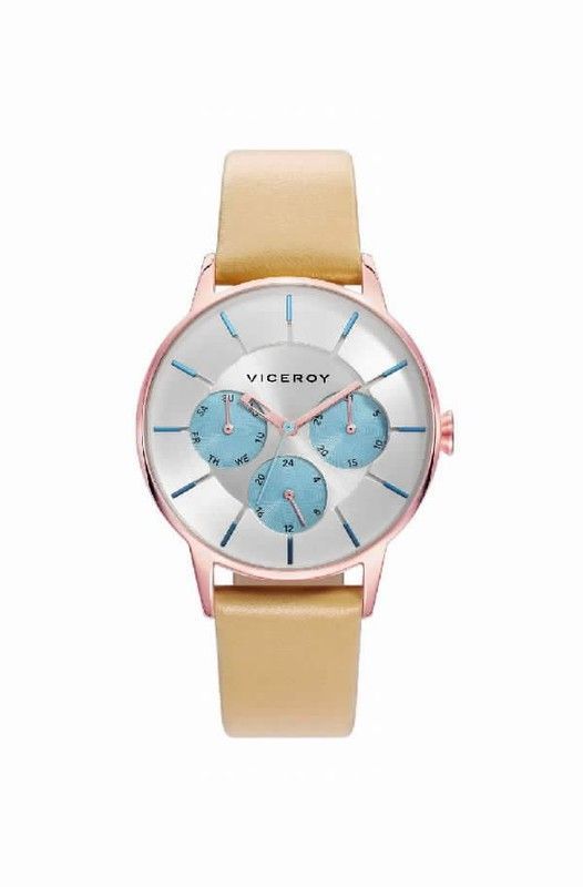 Reloj Viceroy de mujer con correa de piel marron claro