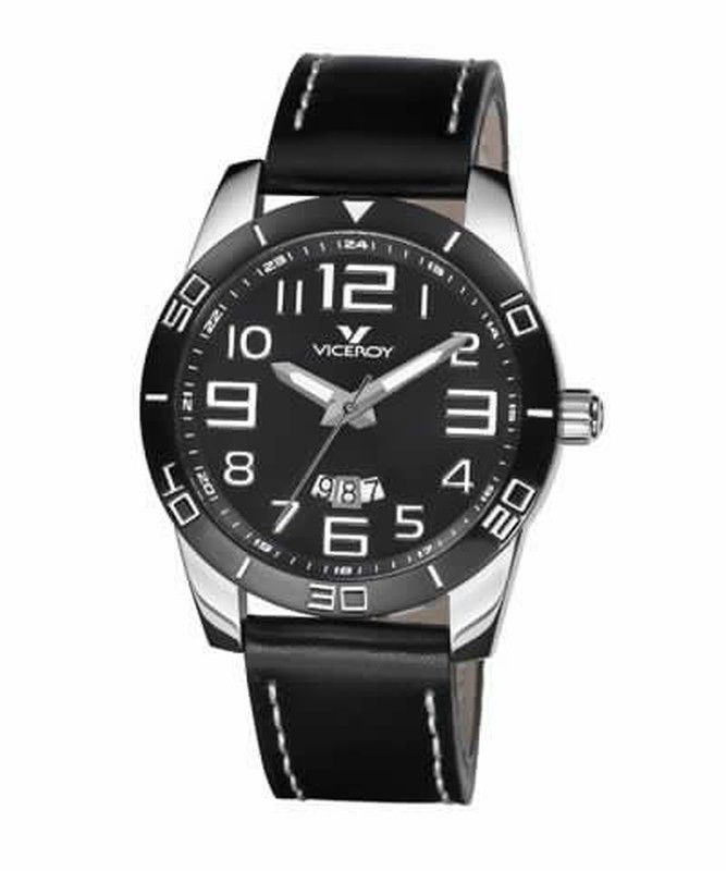 Reloj Viceroy de niño con correa de piel con pespunte en blanco