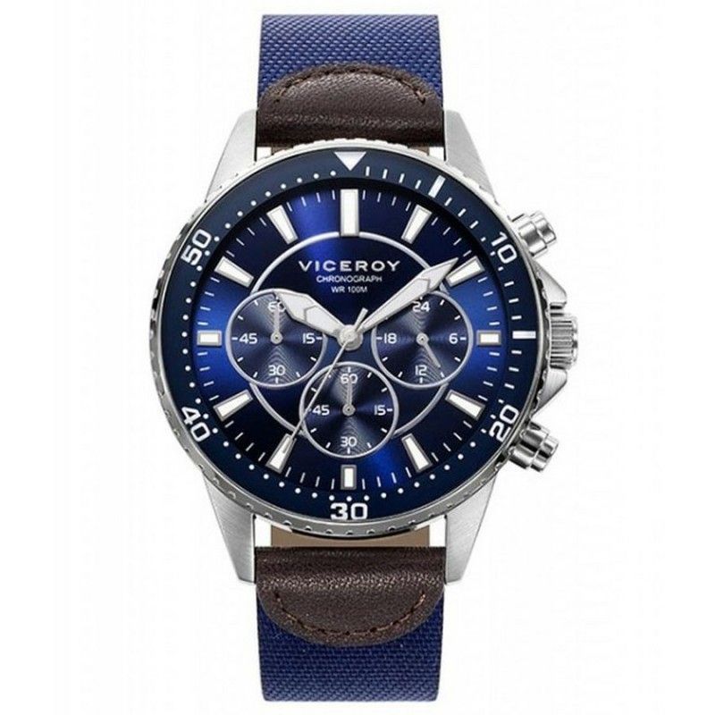 Reloj Viceroy Hombre 401069-37 Piel Azul