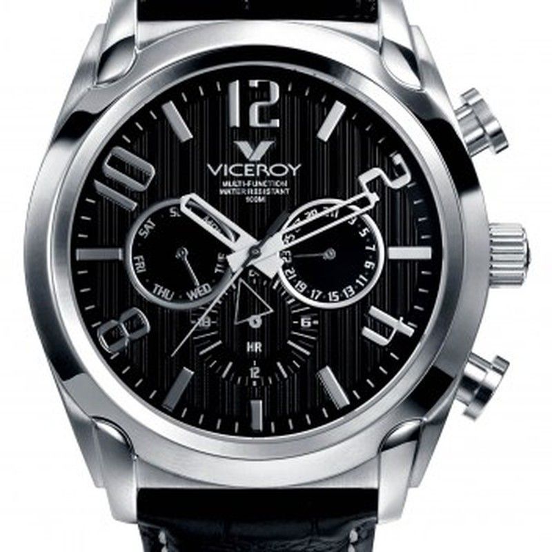 Reloj Viceroy Hombre 40347-55 Piel Negra