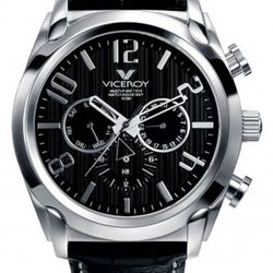 Reloj Viceroy Hombre 40347-55 Piel Negra