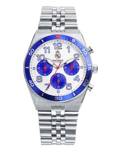 Reloj Viceroy Hombre 41171-05 Real Madrid Cronógrafo Acero Bicolor Azul Analógico