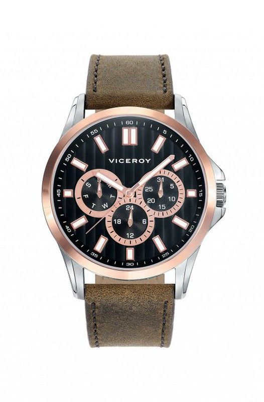 Reloj Viceroy Hombre 42249-57 Piel Marrón