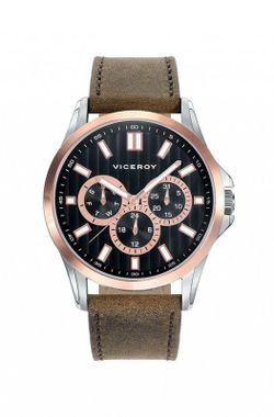 Reloj Viceroy Hombre 42249-57 Piel Marrón