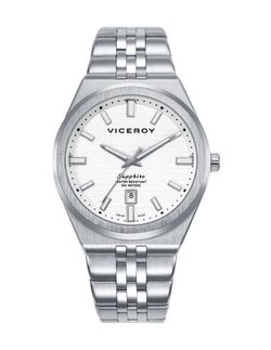 Reloj Viceroy Hombre 45115-07 Swiss Made Acero Plateado Analógico