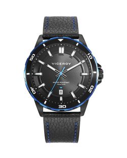 Reloj Viceroy Hombre 46843-57 Piel Negra