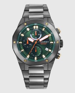 Reloj Viceroy Hombre 46853-67 Cronógrafo Acero Gris Analógico