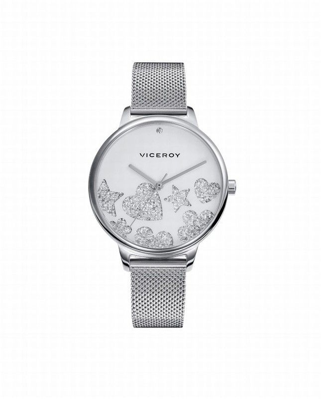 Reloj Viceroy mujer con figuras de glitter en esfera