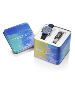 Reloj Viceroy Niño 41109-39 Nylon Negro y Fitband Camuflaje Gris