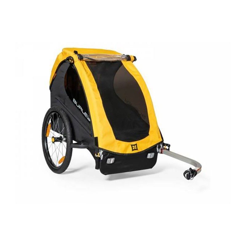 Remolque niño burley bee monoplaza amarillo