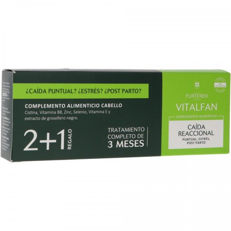 Rene Furterer Vitalfan Anticaída Reaccional 60 Cápsulas + 30 Gratis