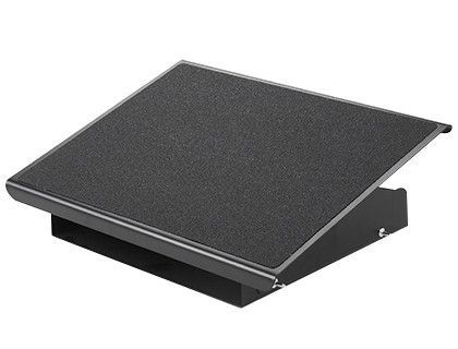 Reposapies metalico q-connect ajustable 3 alturas 415x326x103 mm